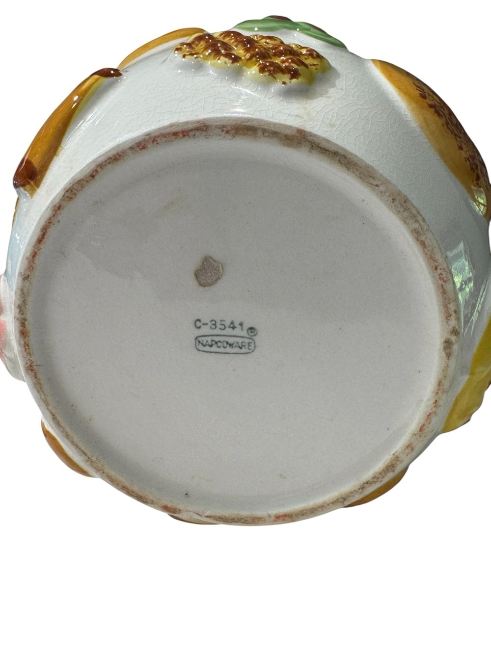 Vintage 1950s Napco "Cookies All Over" Cookie Jar with Walnut Shaped Lid Knob - Picture 8 of 15